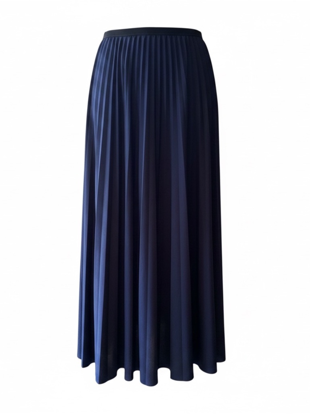 Lacoste Navy Pleated Midi Skirt